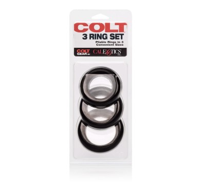 Pierścień-COLT 3 RING SET BLACK